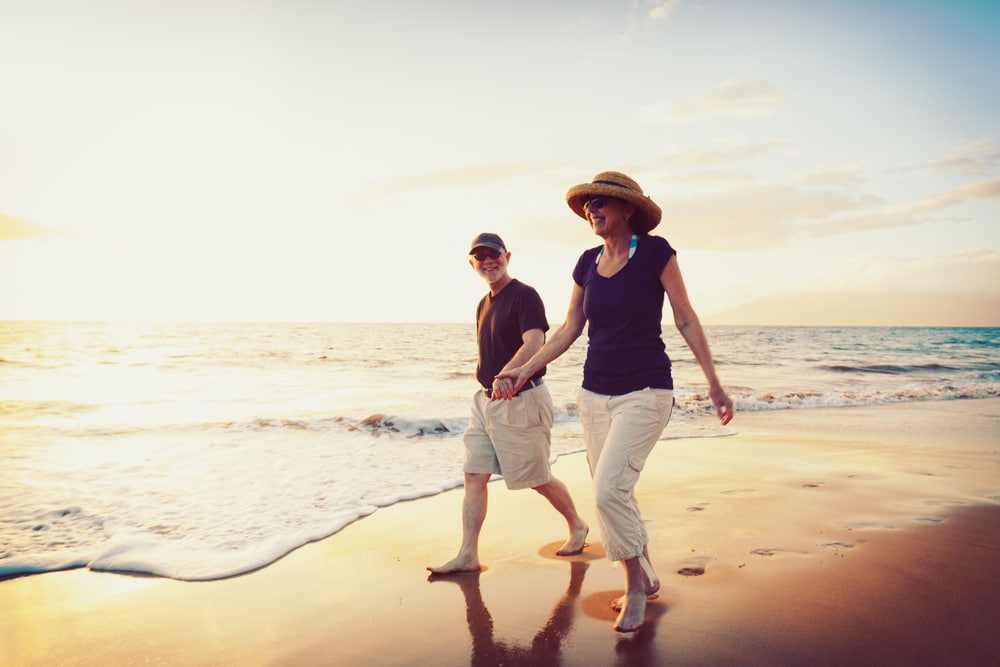 couple enjoying Anastasia Island state park near our St. Augustine Bed and Breakfast