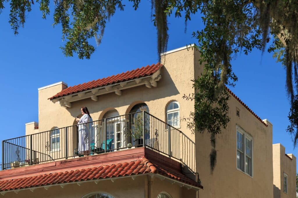 Stay at our St. Augustine Bed and Breakfast and enjoy a room with a balcony.