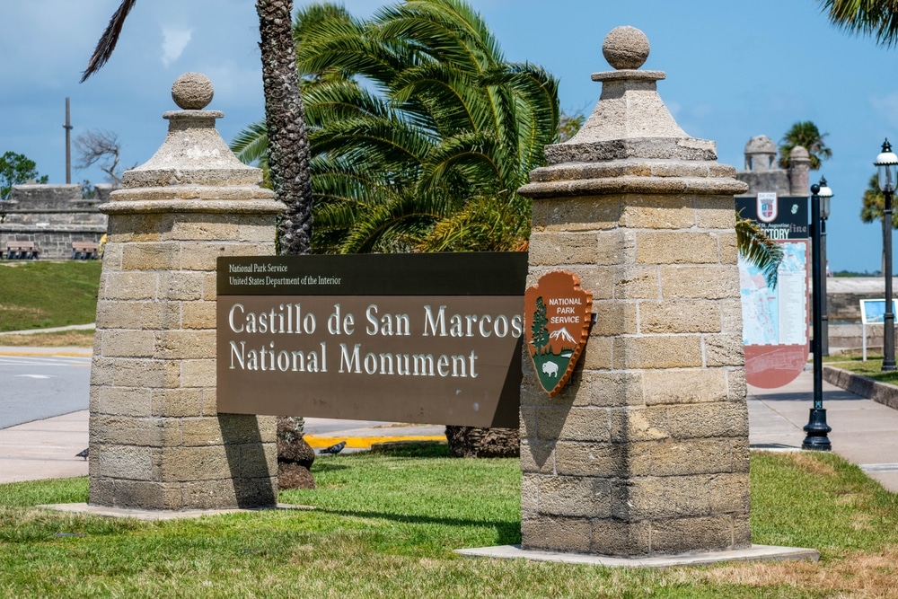 Entrance to the Castillo de San Marcos in St. Augustine