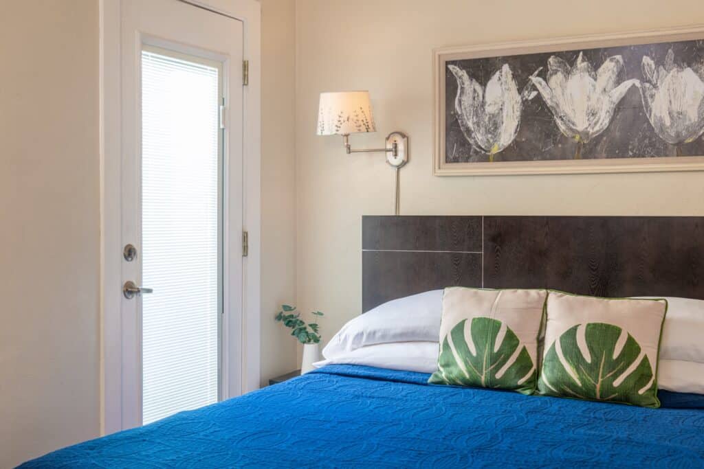 Enjoy a spacious room with modern decor and natural light at the best Bed and Breakfast in St. Augustine.